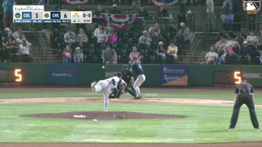 Josh Hammond singles on a line drive to left fielder Nicandro Aybar. Henry Ramos scores.