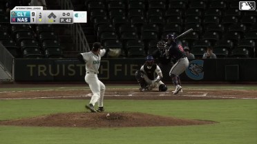 Jeferson Quero homers (3) on a fly ball to left field.