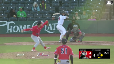 Logan Wagner homers (7) on a fly ball to right field. Eduardo Quintero scores.