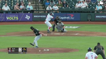Aaron Zavala singles on a ground ball to left fielder Nate Mondou. Blaine Crim scores. Trevor Hauver to 3rd. Aaron Zavala to 2nd.