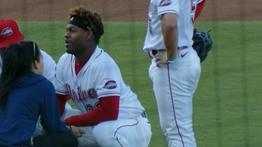 Juan Valera exits with an injury