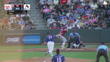 Dylan Dreiling singles on a ground ball to right fielder Quinn McDaniel. Luke Hanson scores. Sebastian Walcott to 2nd.