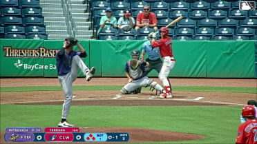 Matthew Ferrara doubles (14) on a fly ball to left fielder Ricardo Paez. Juan Villavicencio scores. Nathan Humphreys scores. Jonathan Hogart scores.