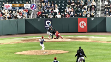 Joe Lampe singles on a ground ball to center fielder Johnathon Thomas. Christian Knapczyk scores. Nick Mitchell to 2nd.