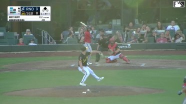 Anderdson Rojas doubles (14) on a line drive to left fielder Gustavo Campero. Christian Cerda scores.