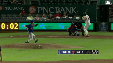 Deyvison De Los Santos homers (16) on a fly ball to right field.