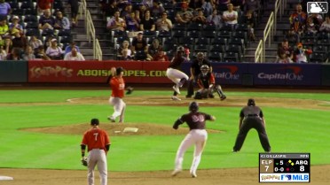 Adael Amador homers (5) on a fly ball to right center field. Jose Cordova scores. Drew Avans scores.