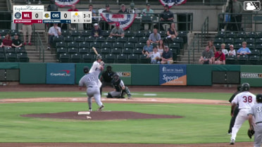 Cooper Flemming singles on a sharp line drive to right fielder Pedro Ibarguen. Justyn-Henry Malloy scores.