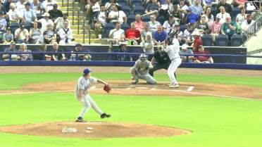 Yannic Walther homers (1) on a fly ball to left field.