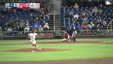 Arjun Nimmala doubles (1) on a sharp line drive to left fielder Will Turner. Nick Goodwin scores.