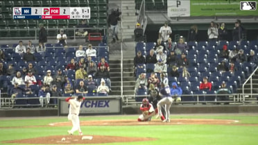 Aaron Parker homers (2) on a fly ball to left field.
