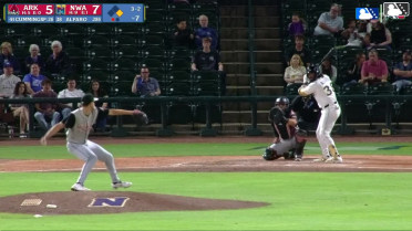 Jorge Alfaro strikes out swinging, catcher Nick Raposo. Sam Kulasingam out at 2nd. Jorge Alfaro out on batter interference.