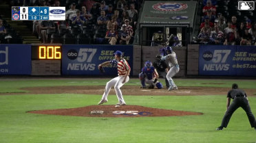 Erick Torres singles on a line drive to right fielder Josiah Hartshorn. Luke Pelzer scores.