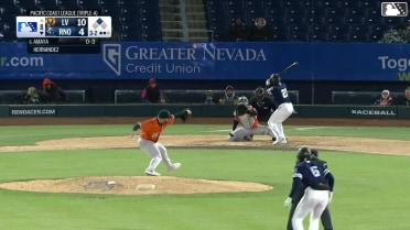 Jacob Amaya singles on a line drive to left fielder Cade Marlowe. LuJames Groover scores.