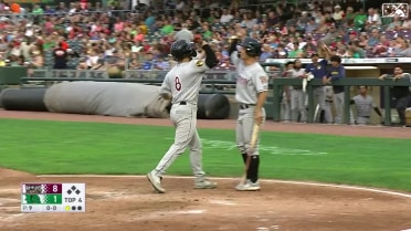 Matthew Wood hits a two-run homer