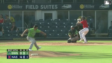 Ethan Murray out on a sacrifice fly to right fielder Ben Gamel. Brock Wilken scores.