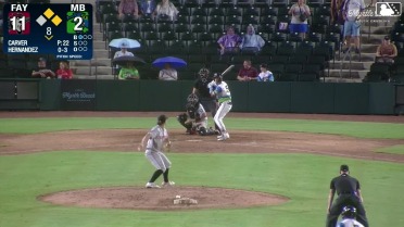 Alexis Hernandez singles on a line drive to left fielder Logan Hughes. Ivan Cespedes scores. Juan Cabada to 2nd.