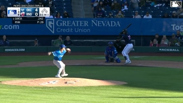 Aramis Garcia homers (5) on a line drive to left center field.
