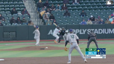 Starlyn Caba grounds out, first baseman Jay Thomason to pitcher Eli Jones. Connor Caskenette scores.