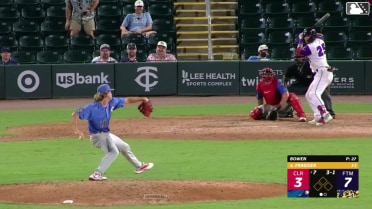 Luis Fragoza homers (13) on a fly ball to left center field.