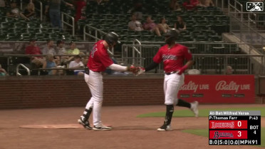 Wilfred Veras crushes his second home run of the year