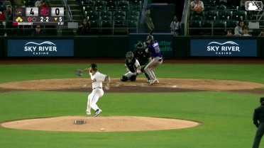 Charlie Condon out on a sacrifice fly to right fielder Victor Bericoto. Nicky Lopez scores. Adael Amador to 3rd.