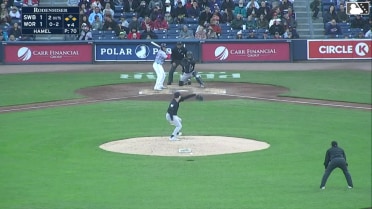 Matt Thaiss doubles (2) on a line drive to left fielder Jonathan Ornelas. Tsung-Che Cheng scores. Jason Delay to 3rd.