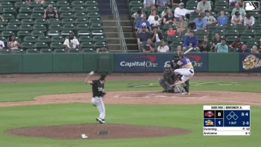 Jadher Areinamo homers (13) on a fly ball to left center field.