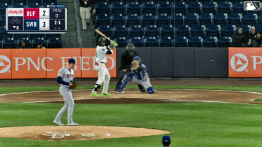 Ernesto Martinez Jr. homers (6) on a fly ball to right center field.