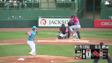 Emil Morales singles on a fly ball to right fielder Rodney Green Jr. Eduardo Quintero scores. Logan Wagner to 3rd.
