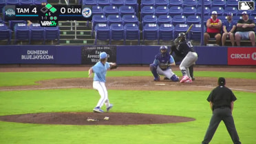Brando Mayea singles on a line drive to center fielder Blaine Bullard. Paul Gutierrez-Contreras II scores.