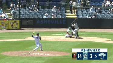 Cody Miller homers (3) on a fly ball to left center field.