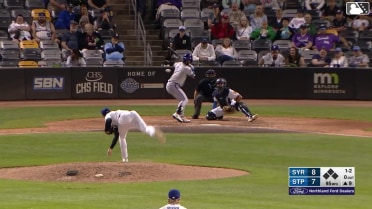 MJ Melendez homers (22) on a fly ball to right field.