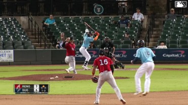 Joey Loperfido singles on a ground ball to center fielder Kristian Robinson. Cavan Biggio scores.