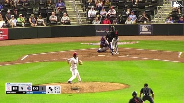 Jeral Perez doubles (1) on a sharp line drive to center fielder Carter Trice. Caden Connor scores. Ryan Galanie out at home on the throw, center fielder Carter Trice to second baseman Karson Simas to catcher Ethan Hearn.