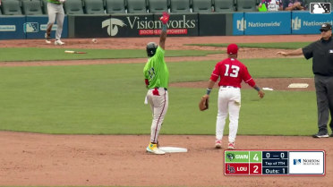 Ronald Acuña Jr. swats a double for Triple-A Gwinnett