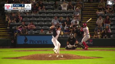 Raylin Heredia homers (13) on a fly ball to left field.
