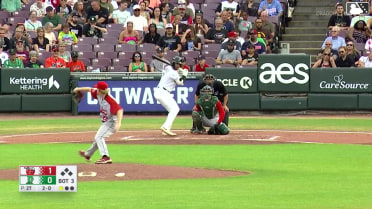 Carlos Sanchez homers (6) on a fly ball to center field.