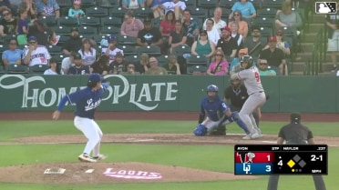 Myles Naylor singles on a line drive to left fielder Kole Myers. Dylan Fien scores.