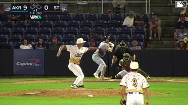 Nick Mitchell homers (5) on a fly ball to right field.