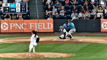 Ryan Galanie homers (19) on a fly ball to left center field. Dru Baker scores.