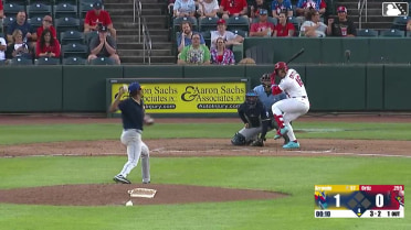 Deniel Ortiz homers (6) on a fly ball to left center field.