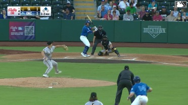 Noah Miller singles on a ground ball to center fielder Chris Taylor, deflected by shortstop Yolmer Sánchez. Jack Suwinski scores.