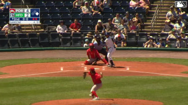 GJ Hill homers (2) on a fly ball to right field. Jimmy Obertop scores.