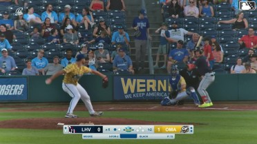 Dylan Moore homers (7) on a fly ball to left field.