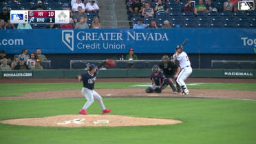 Tyler Locklear homers (4) on a fly ball to left center field.