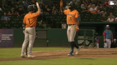 Denzel Clarke's two-run home run