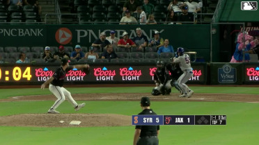 Nick Morabito homers (11) on a fly ball to left center field.