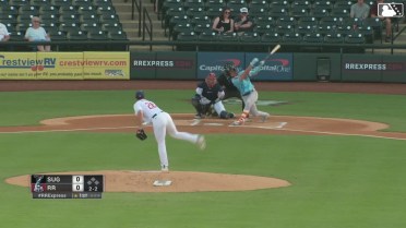 Tyler Mahle's first strikeout of 2024