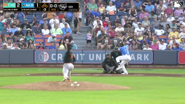 Juan Benjamin homers (2) on a fly ball to left center field.
